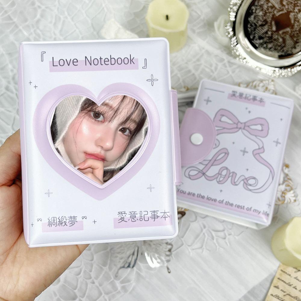 Love Bow Card Album PVC Idol Card Collect Book High Quality Postcard Book