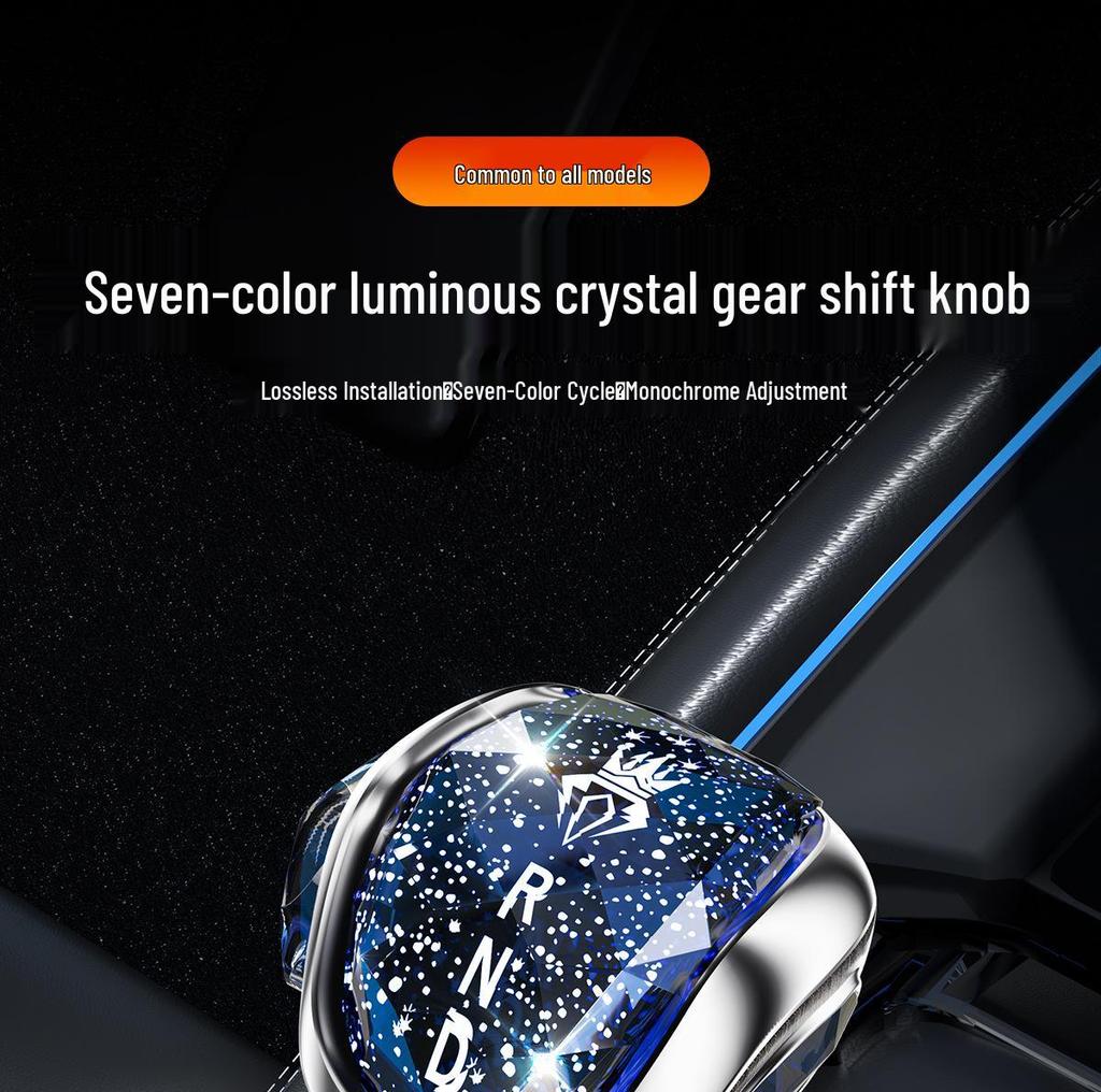 Хрустальная ручка переключения передач Toyota & Honda со светом - Рычаг автоматической коробки передач.
