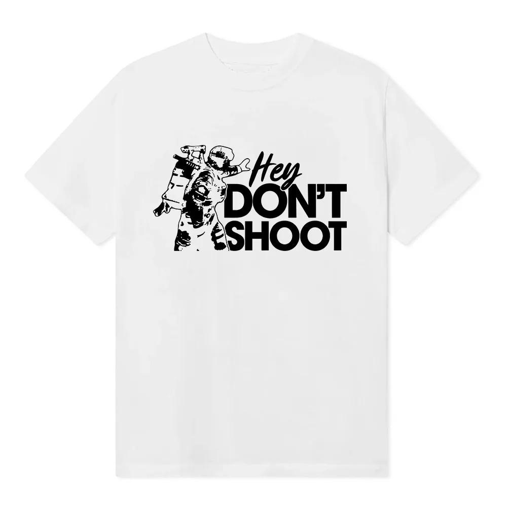 Fashion Casual Loose T Shirts Don Shoot Game Arc Raiders T Shirt Streetwear Hip Hop Print Cotton Oneck Short Sleeve Unisex
