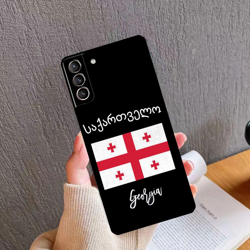 Чехол с флагом Грузии для Samsung Galaxy S21 S20 FE S22 S23 Ultra Note 20 S8 S9 S10 Note 10 Plus Защитная крышка