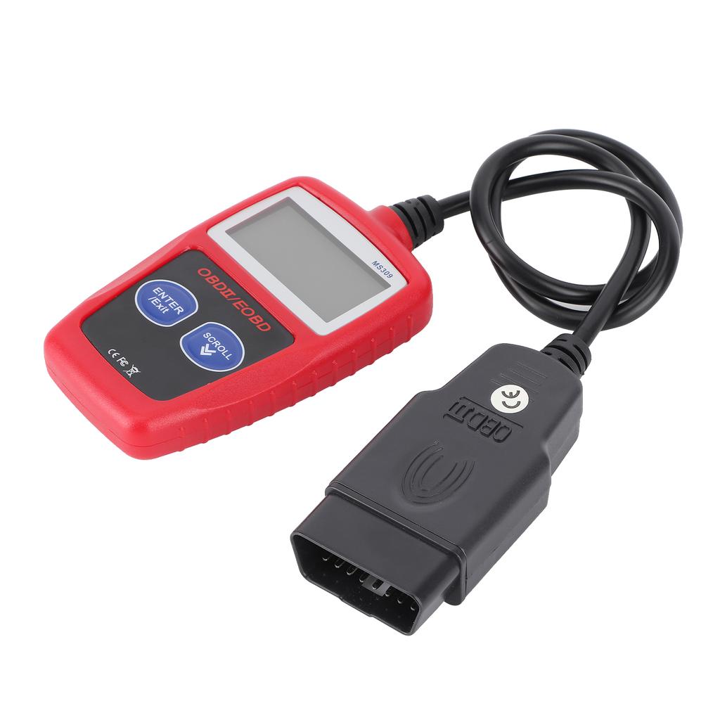 Диагностический сканер двигателя автомобиля OBD2 Детектор неисправностей ЖК-экран с подсветкой Автомобильный инструмент MS309