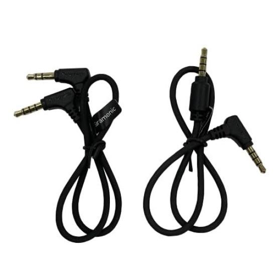 Конденсаторный микрофон Saramonic VmicMiniS II с несколькими диаграммами направленности, совместимый с ASMR, с амортизатором Rycote