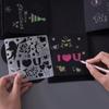 Decorative Hollowed Stencils Kit DIY Handcrafts Graffiti Templates Embossing