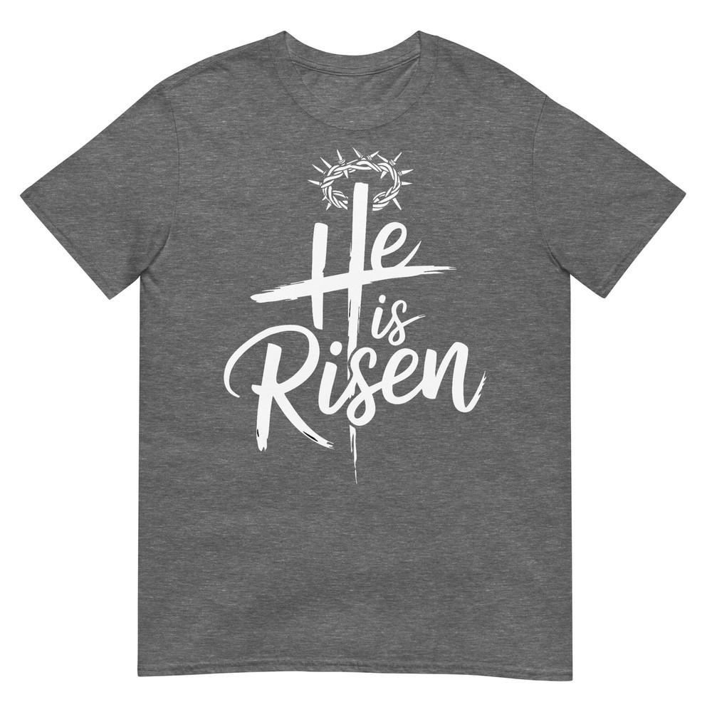 He Is Risen Jesus Cross For Religious Christian Easter Tshirt