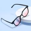 New Blush Whitening Plain Sunglasses Women's Big Frame Thin High Value Sunglasses Korean Version of Cute Girl Glasses