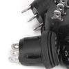 5PCS Black Color Round Rocker Switch 3 Pin SPDT Switch Durable Rocker Switch  Marine