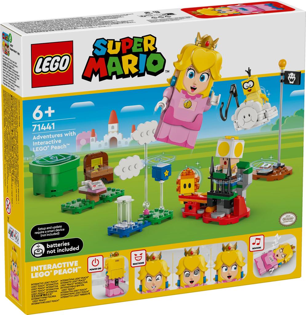 LEGO Super Mario Приключения с Пич! Игрушка, Подарок на День Рождения, Строительные Блоки, Развивающая Игрушка для Девочек и Мальчиков, Возраст 6, 7, 8, 9 лет, Товары по Mario, Игра