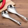 Portable Anti Stainless Thicken Soup Kitchen Steel Spoon Tableware