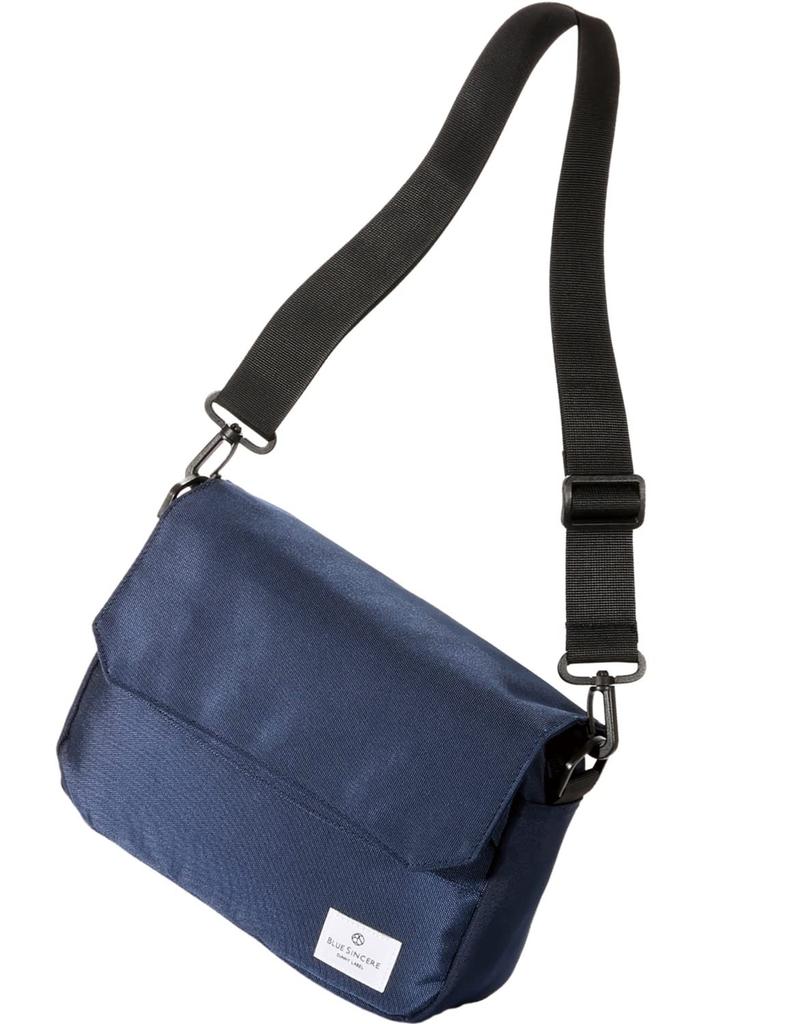 Shoulder Bag for 7 Canvas SHB1 [BLUE SINCERE] Men, Pockets, Anti-magnetic, RFID, Lightweight, Anti-skimming, Cross-body, One-shoulder Bag, / (navy)
