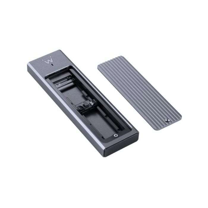 M.2 External Case Ewent EW7022 Aluminum Gray USB 3.2 Gen2 High Speed Compact