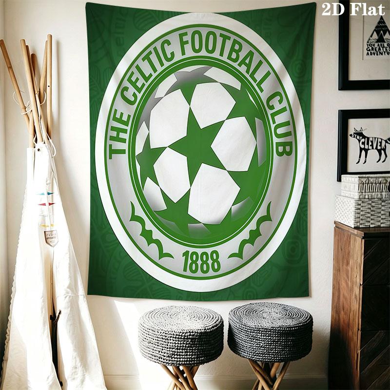 Celtic Football Club B Wall Hanging Printed Fabric Blanket Decorative Tapestries for Bedroom Living Room Home Decor