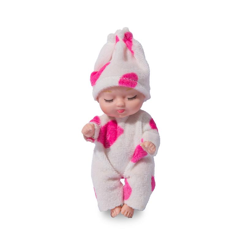 3.5in Bionic Sleeping Doll Palm Reborn Frog Dog Bear Bjd Cute Animal Adjustable Joints Comfort Girls Toys Pajama Clothing Change