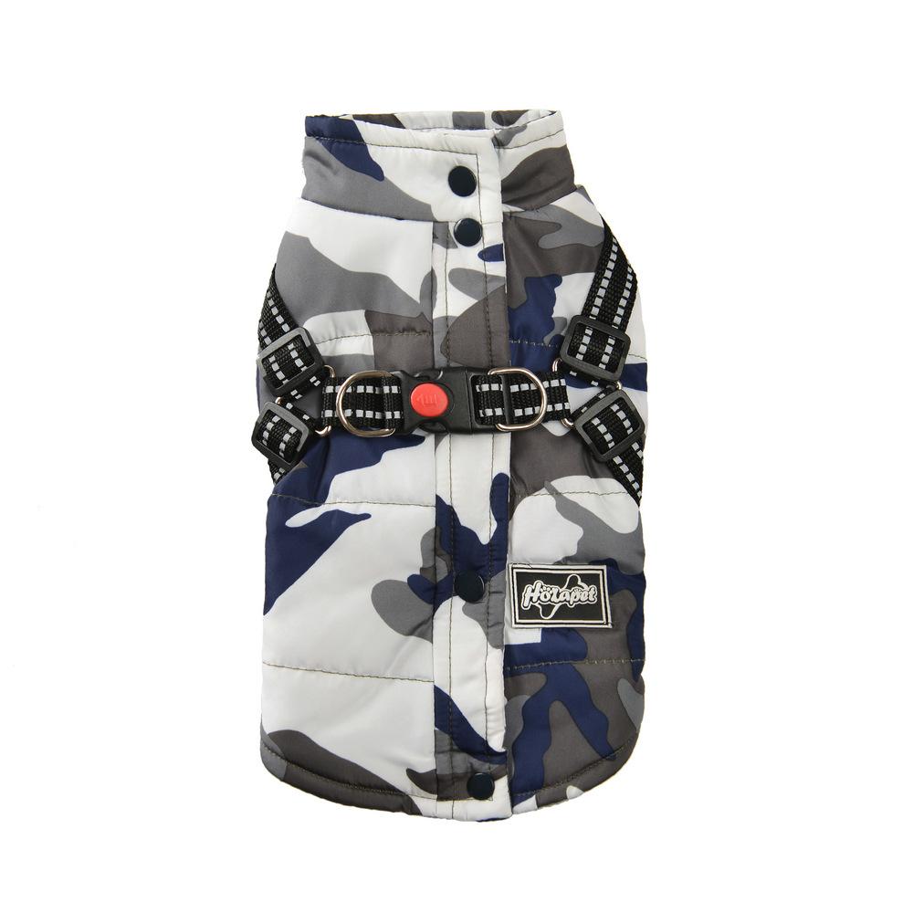 Водонепроницаемая одежда для собак, зимняя теплая одежда для маленьких и средних собак, светоотражающее пальто для щенков, куртка с регулируемой шлейкой, одежда для чихуахуа