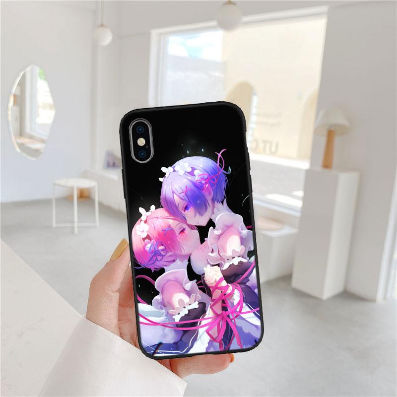 CJ48 Emilia Re Zero Ram Rem Soft Shell Phone Case for Redmi Note 8 9 Pro Max 9S 9T 9C NFC 8T 8A 10A A4