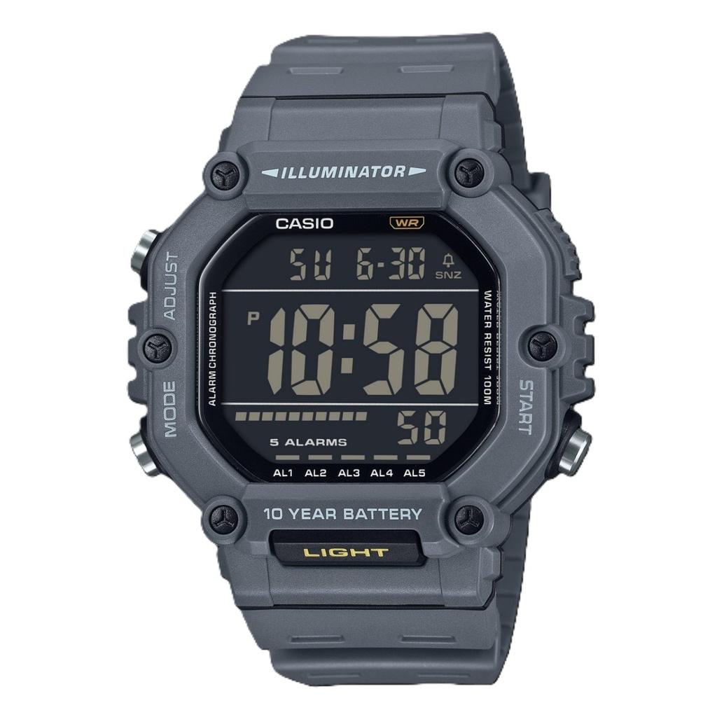 Casio Цифровые кварцевые часы с ремешком из смолы AE-1600H-8BV 100M для мужчин