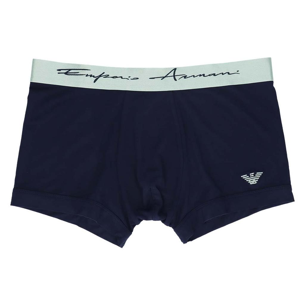 Emporio Armani SOFT MODAL Men's Boxer Briefs with Front Closure, Size M (EU Size 68), Navy (Product Code: 54045119)