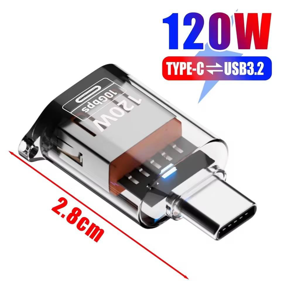 OTG USB C Female To USB A Male Adapter Converter High Speed Transfer for IPhone 16 15 IPad Tablet for Samsung Galaxy Android