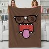 Character D-Domo-kuns Throw Flannel Blanket Perfect for Sofa Office Bed Travel Sleep Read Relax Camping four season use
