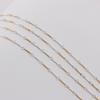 14K Gold Filled/S925 Silver Two Tone Link and Bar Chain for DIY Permanent Jewelry Making Necklace Bracelet Findings Components