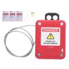 Lockout Tagout Cable Lock Adjustable Self Locking Wire Lock with Stainless Steel Cable for Electric Power