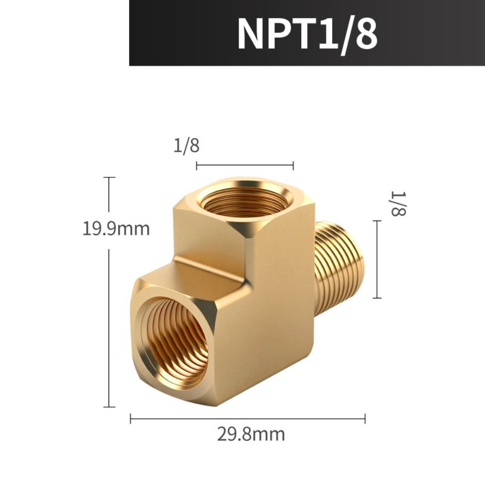 Профессиональный латунный фитинг NPT Высокого давления Коррозионностойкий фитинг для труб Долговечный сантехнический соединитель Водопровод