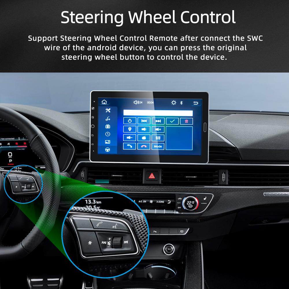 Reakosound Автомобильный радиоприемник 10,1'' сенсорный экран Carplay Универсальный 1 Din автомобильный мультимедиа с Bluetooth Видео Авто Радио Радиоприемник