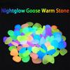 50Pcs Glow In the Dark Garden Pebbles For Sidewalk Garden Terrace Lawn Garden Patio Fish Tank Aquarium Decoration Glow Stone