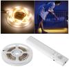 3m 90-LEDs 5V Battery Powered Sensing Light Light Strip Home Bathroom Cabinet Backlight Lamp Window Decor - Warm-White Light