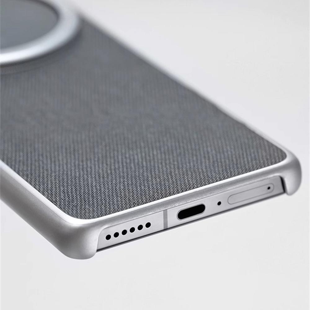 Ultra Thin Fashion Linen Fabric Hard Case For VIVO X300 Pro X200 Pro Mini X200S X100 Ultra Magnetic Wireless Charging Back Cover
