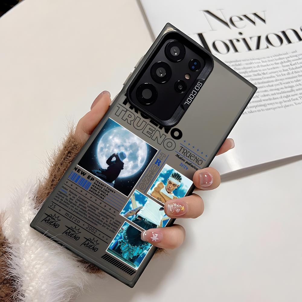 Чехол для телефона T-Trueno Hip Hop Rapper для Samsung Galaxy S25 Edge S24 S23 S22 S21 S20 Ultra Funda Силиконовый Серебристый Чехол