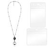 Retractable Badge Reel Lanyard ID Card Holders Stainless Steel Chain Necklaces Keychain Clip for Women Men Employee Wholesale
