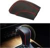 YFFSFDC Накладка на ручник из натуральной кожи, Премиальная кожаная накладка, Кожаная защита, Устойчивая к пятнам, Простая установка, Универсальная (Крышка рычага переключения передач)