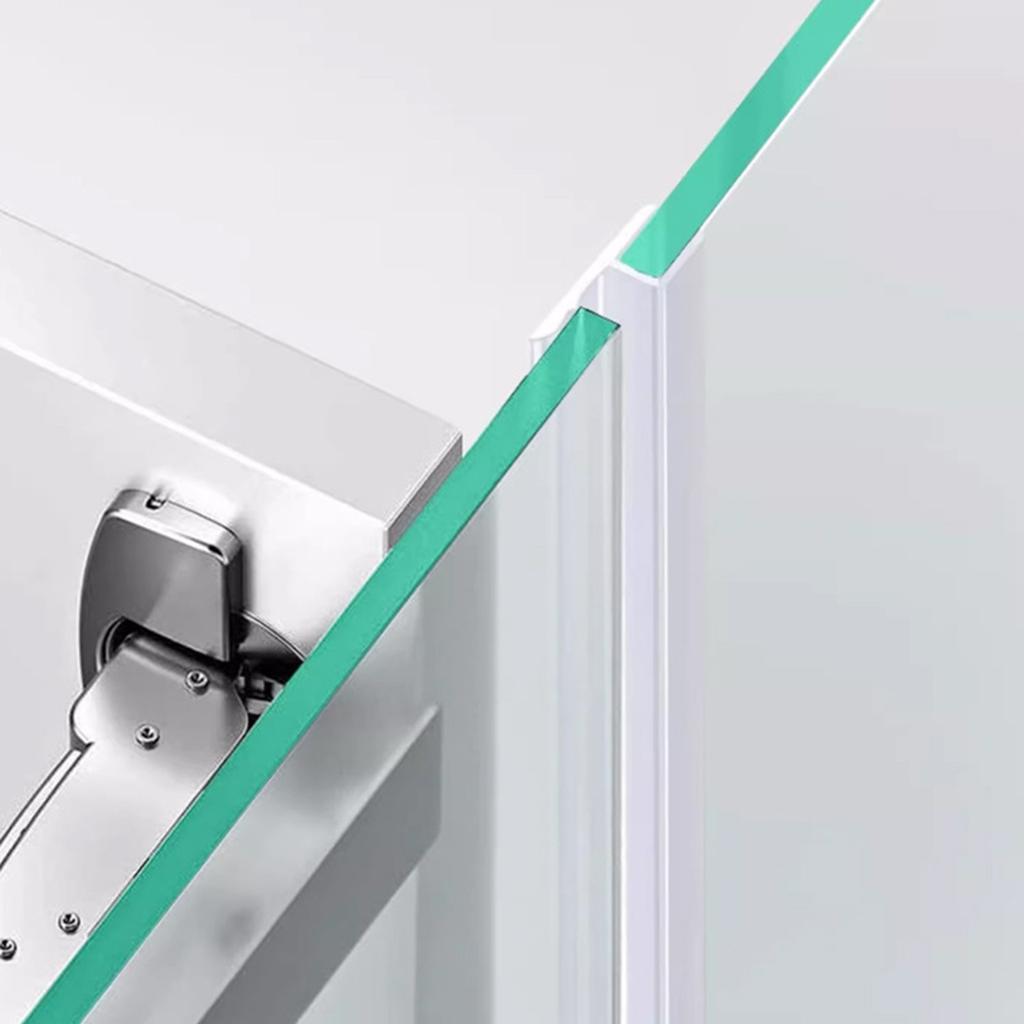 H-образные уплотнительные полосы для стеклянной двери ванной комнаты, водонепроницаемые, изготовлены из прочного силикона для предотвращения протечек и легкой установки.