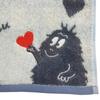 Marushin Mini Barbapapa Heartful Moja Character Organic Antibacterial and Odor Perfect Gift for 5525004400 Towel, Handkerchief, Design, 100% Cotton,