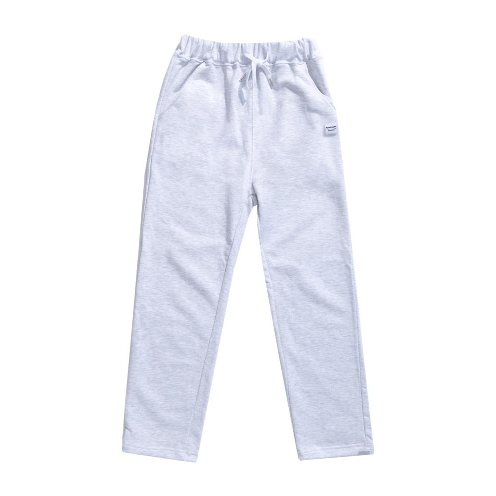 APOSTROPHE COMMA Wh Label String Wide Sweatpants (Melange)
