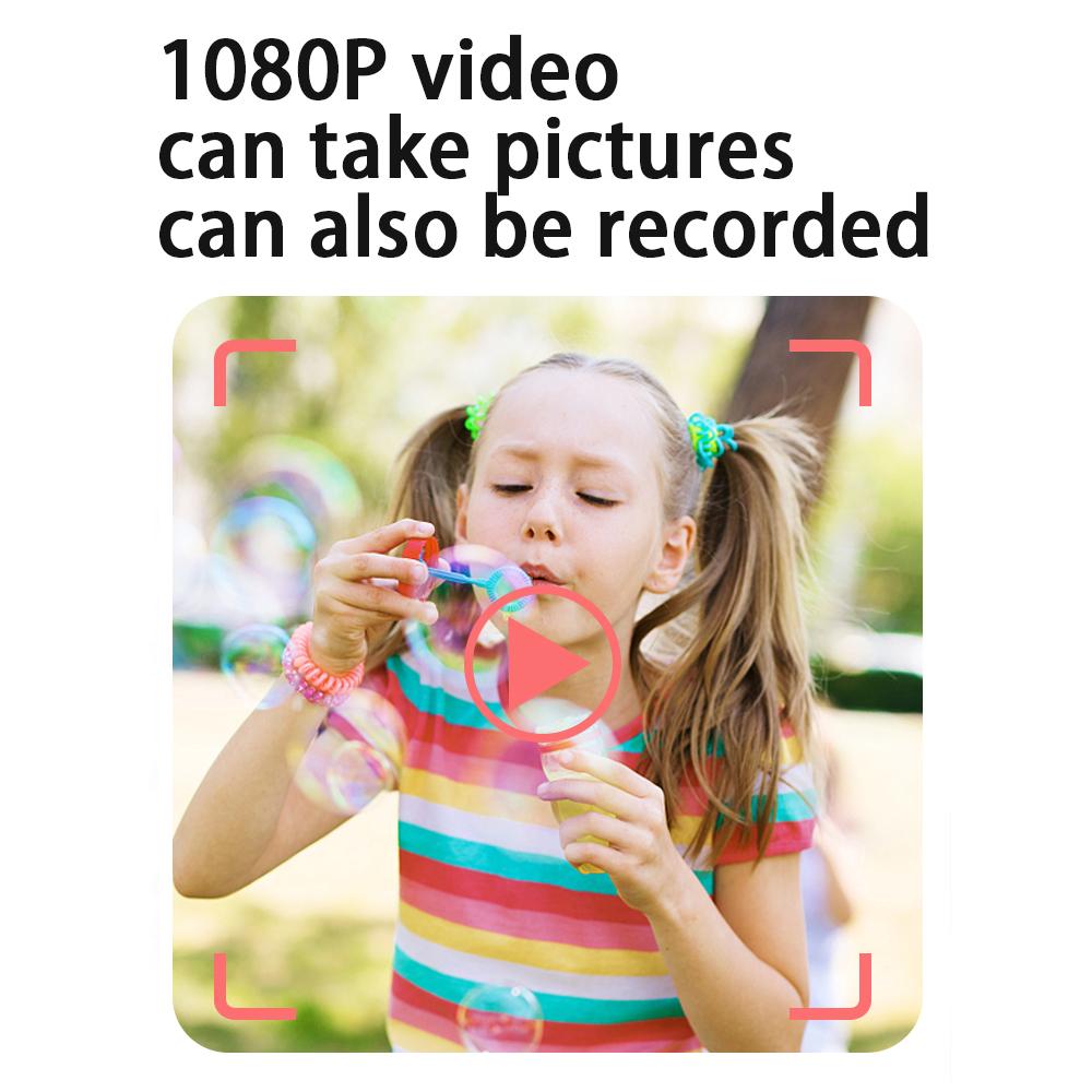 1080P Детская камера мгновенной печати Цифровая камера для детей Цифровая видеокамера Двойной объектив 2,4 дюйма IPS