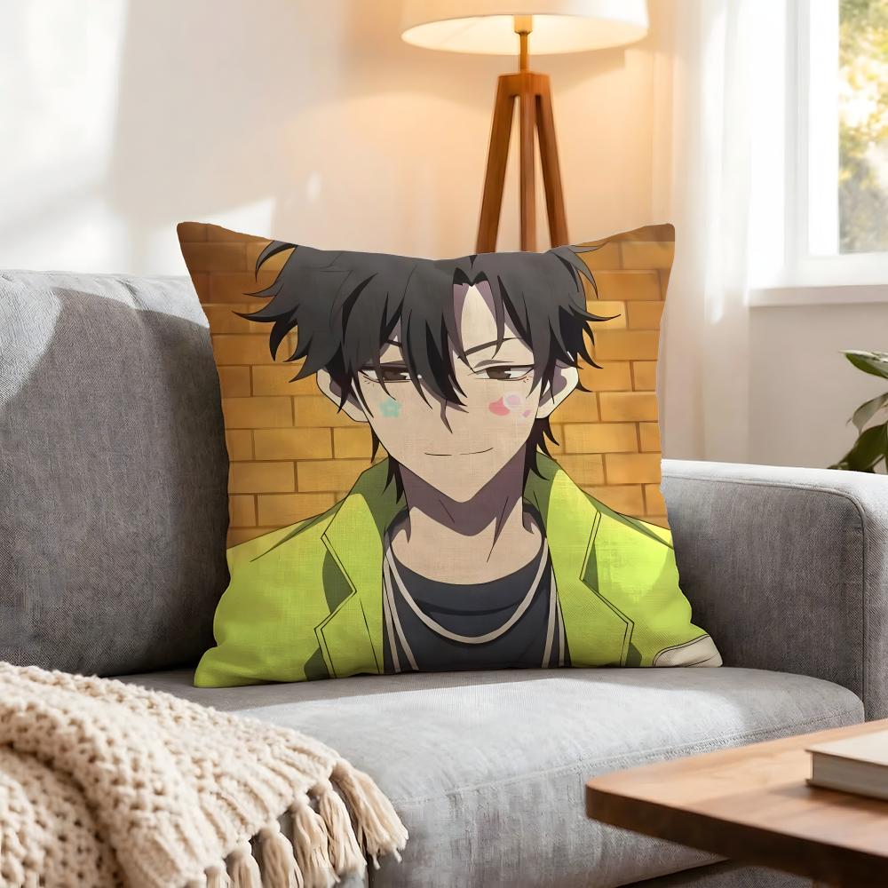 Anime Link Click Cushion Cover 1Pcs Decorative Covers Soft Cushion Case For Sofa Couch Decor 40X40 45X45 Pillowcases