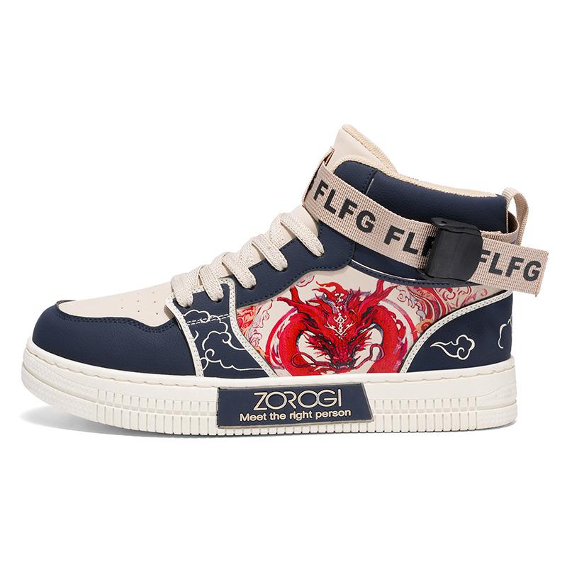 Модная мультяшная обувь для скейтборда Мужская Детская Высокие кроссовки Мужская Повседневная обувь на платформе Мужские Аниме Кроссовки zapatillas de mujer