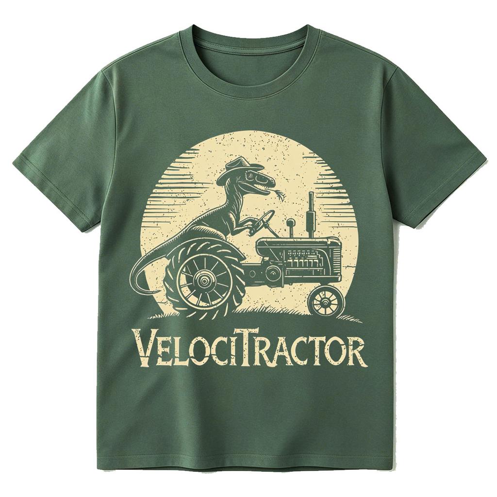 Funny VelociTractor Graphic Tshirt Unisexs Women Clothing Fashion Harajuku Tshirts Cotton Casual Oversized Short Sleeve T Shirts