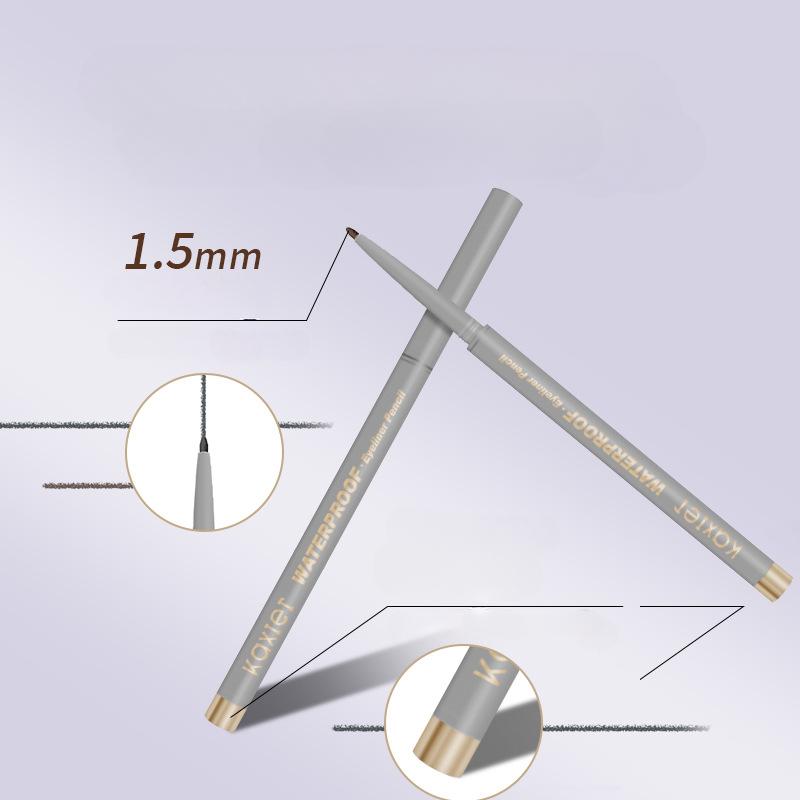 Гелевая подводка для глаз, водостойкая, не размазывается, ультратонкая и стойкая, коричневая, для новичков в макияже.