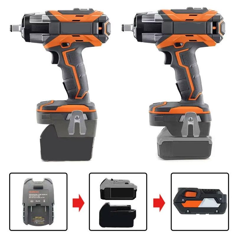 Адаптер-преобразователь для аккумуляторов Dewalt/Milwaukee для использования с аккумуляторным инструментом Ridgid & AEG 18V Li-ion