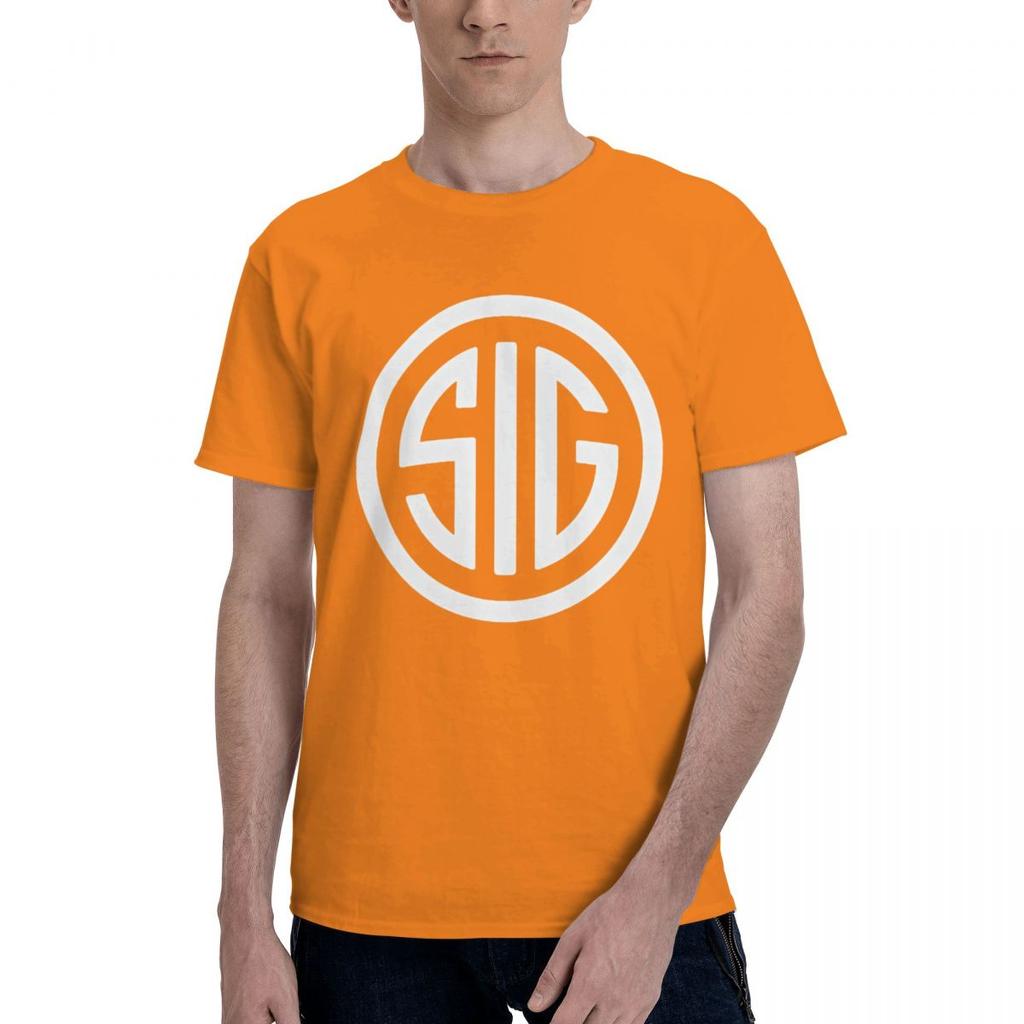 Smith Wesson SIG Four Seasons Sports Свитшот с коротким рукавом, мужская хлопковая футболка большого размера, свободная футболка