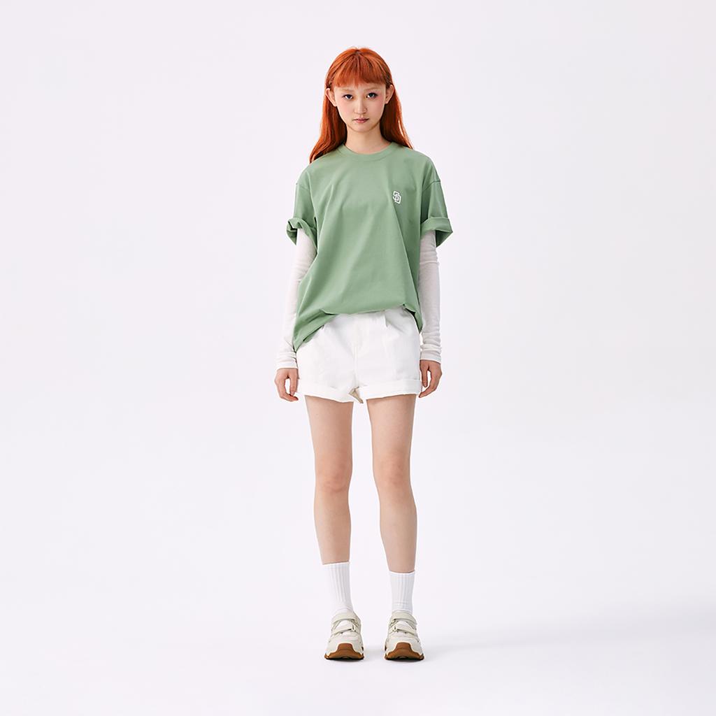 Новая Базовая Коллекция MLB Сан-Диего Падрес SS25 Футболка Унисекс Зеленая 3ATSB0253-13KAM