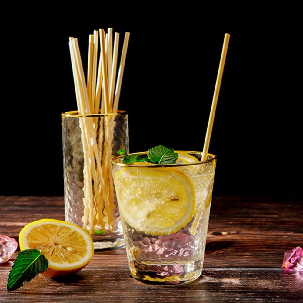 100 шт. 20 см пшеничные соломинки для питья Экологичные разлагаемые соломинки Экологичные соломинки Вечеринка