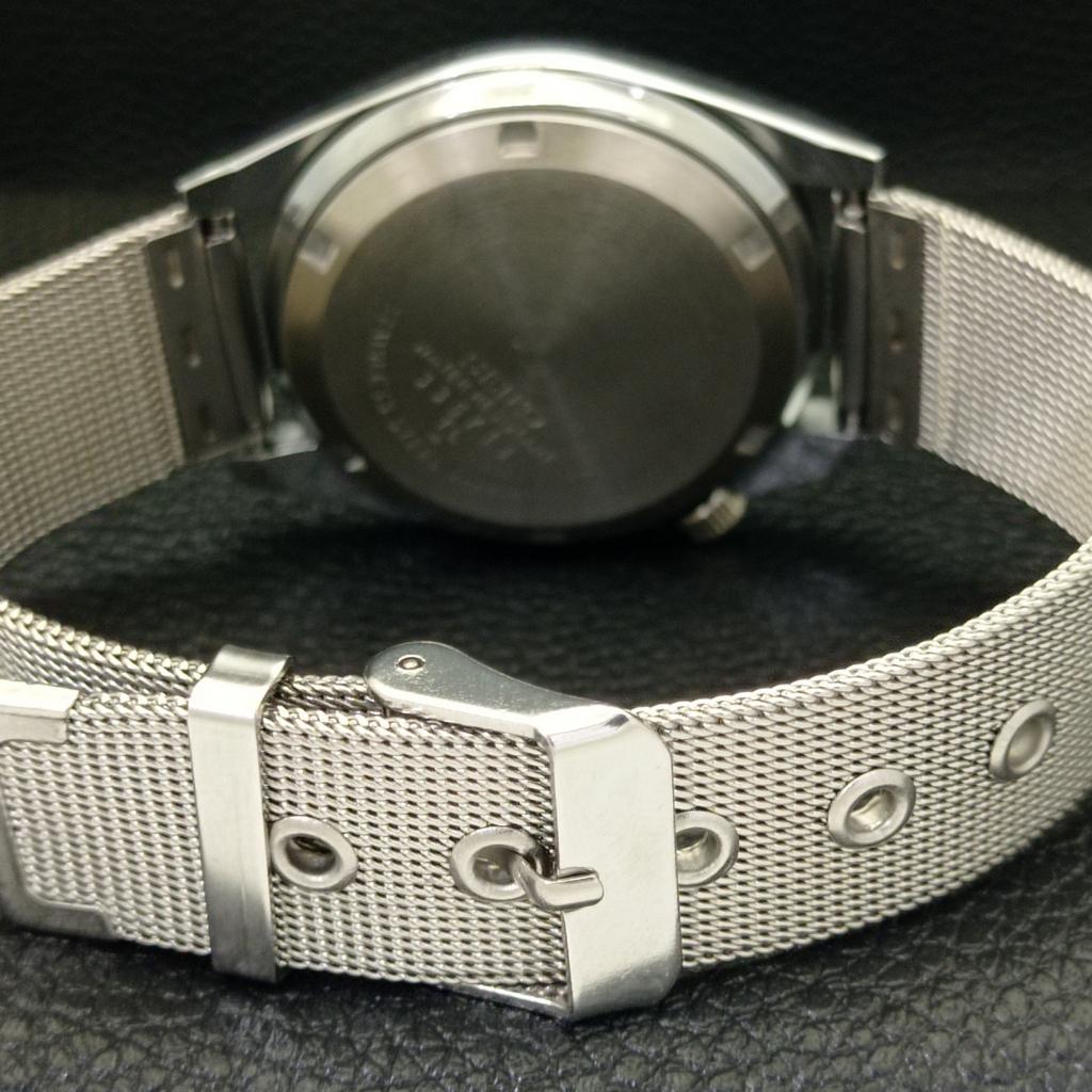 ВОССТАНОВЛЕННЫЕ МУЖСКИЕ ЧАСЫ SEIKO 5 AUTOMATIC, СДЕЛАНО В ЯПОНИИ, КРАСНЫЙ ЦИФЕРБЛАТ, ИЗГОТОВЛЕНЫ НА ЗАКАЗ a440104-2 QV90-a440104