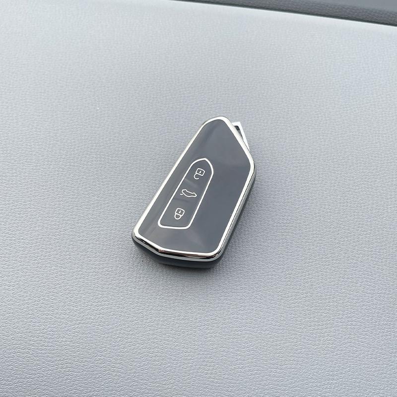 Car Key Case Key Protective Case TPU Silicone Material Key Cover Golf Decoration Accessories for Volkswagen ID.3 ID.4CROZZ 4eg