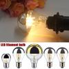 Bulbs E27 Silver Light Decorative Light Semi-plated Bulb LED Filament Bulb Mirror Reflection A60