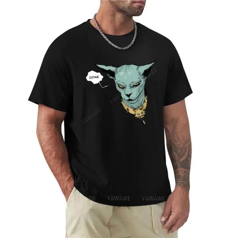 Tshirt Unisex Lying Cat Tshirt Boys Animal Print Shirt Short Tshirt T Shirts For Unisex Cotton Boys Brand Tshirts