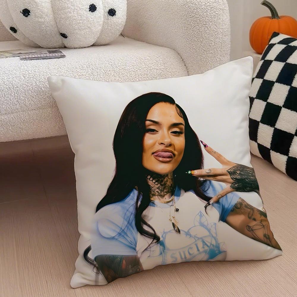 Американская певица K-Kehlani Ashley Parrish Наволочка Чехол для декоративной подушки Скрытая пуговица Прочный полиэстер Подушка для стула