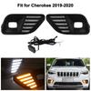 LED DRL Daytime Running Light Turn Signal Fog Lamp For Cherokee 2019-2020
